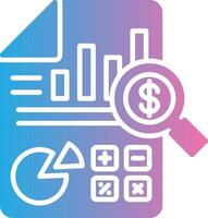 Financial Report Futuristic UI Mark vector