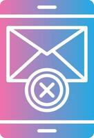 Error Message Gradient Themed Symbol vector
