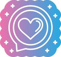 Heart Futuristic UI Mark vector