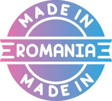 Made In Romania Simplified Line Mark vector
