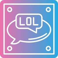 Lol Shadowed Flat Design vector