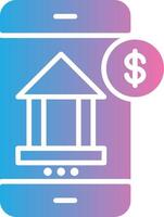 Mobile Banking Vibrant Visual Object vector