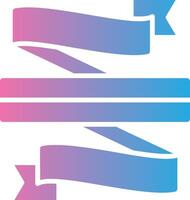 olded Ribbon 3D Interface Shape vector
