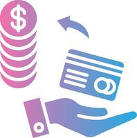 Payment Interface Line Graphic vector