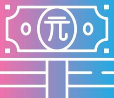 Renminbi Pixel Grid Artwork vector
