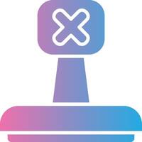 Rejected Neon UI Symbol vector