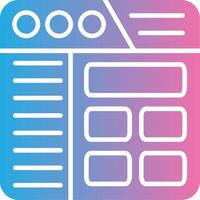Sidebar Minimal UI Element vector