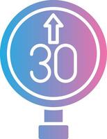 Speed Limit Thin Line Element vector