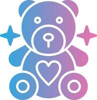 Teddy Bear Modern Shape Graphic vector