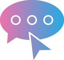 Chat 3D Interface Shape vector