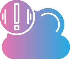 Cloud Storage Custom Line Element vector