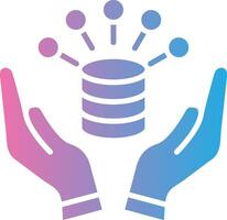 Data Management Simplified Design Piece vector
