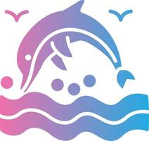 Dolphin Bold App Graphic vector