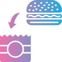 Food Delivery Minimal Graphic Visual vector