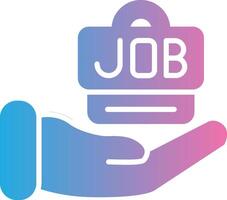 Job Offer Shadowed Flat Design vector