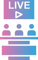 Live Streaming Wireframe App Design vector