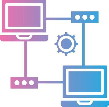 red Delgado línea elemento vector