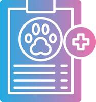 Medical Report 3D Interface Shape vector