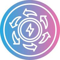 Recycle Energy Mobile App Illustration vector