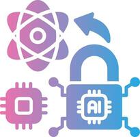 Security Pixel Style Badge vector