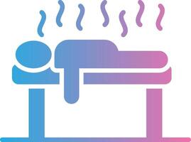 Spa Bed Thin Line Element vector