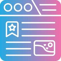 Bookmarking Thin Line Element vector