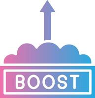 Boost Color Stroke Symbol vector