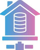Database Gradient Style Element vector