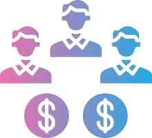 Sales Team Dark Mode Symbol vector