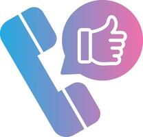 Best Customer Experience Gradient Themed Symbol vector