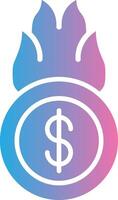 Burn Coin Smooth App Visual vector