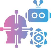 Facial Recognition Clean Sketch Form vector