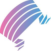 Folded Ribbon UI Badge vector