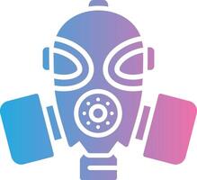 Gas Mask Interface Line Graphic vector