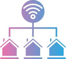 Home Control Gradient Style Element vector