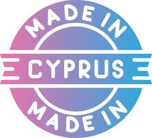 Made In Cyprus Gradient Style Element vector