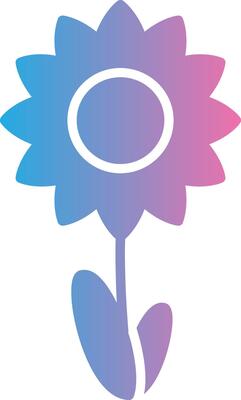 Peony Elegant Flat Illustration