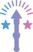 wand Color Stroke Symbol vector