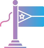 Djibouti Flag Futuristic UI Mark vector