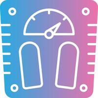 Weight Scale Neon UI Symbol vector