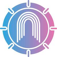 Fingerprint Compact Web Symbol vector
