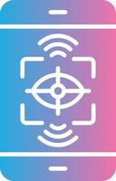 Eye Tracking Futuristic UI Mark vector