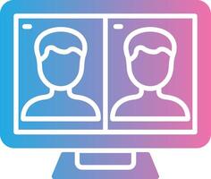 Meeting Futuristic UI Mark vector