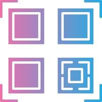 Qr Code Scan Simplified Line Mark vector