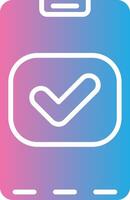Smartphone Interface Line Graphic vector