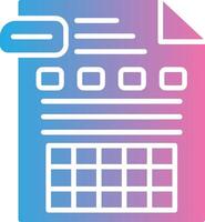 Spreadsheet Futuristic UI Mark vector
