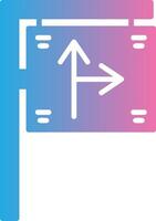 Trafic Sign Minimal Design Badge vector