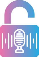 Voice Recognition Detailed UI Piece vector