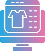 Ecommerce Gradient Color Form vector
