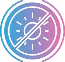 No Sun Interactive Symbol vector